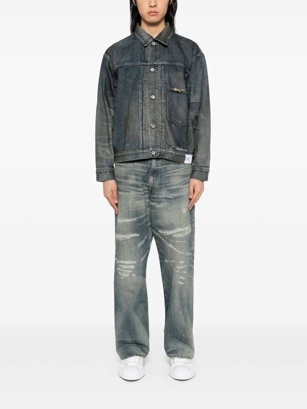 Neighborhood Straight jeans - Blauw