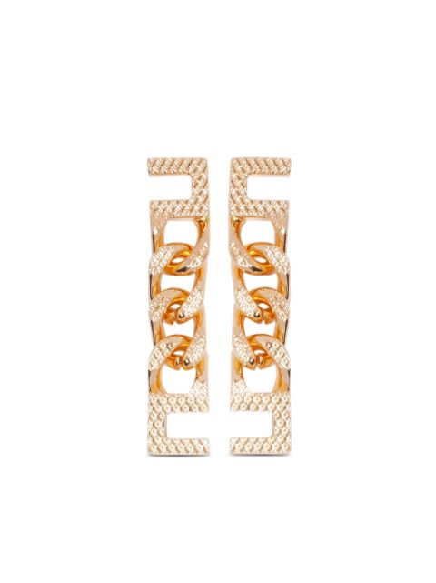 Elisabetta Franchi chain-link detailing earrings 