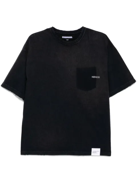 Neighborhood logo-printed T-shirt