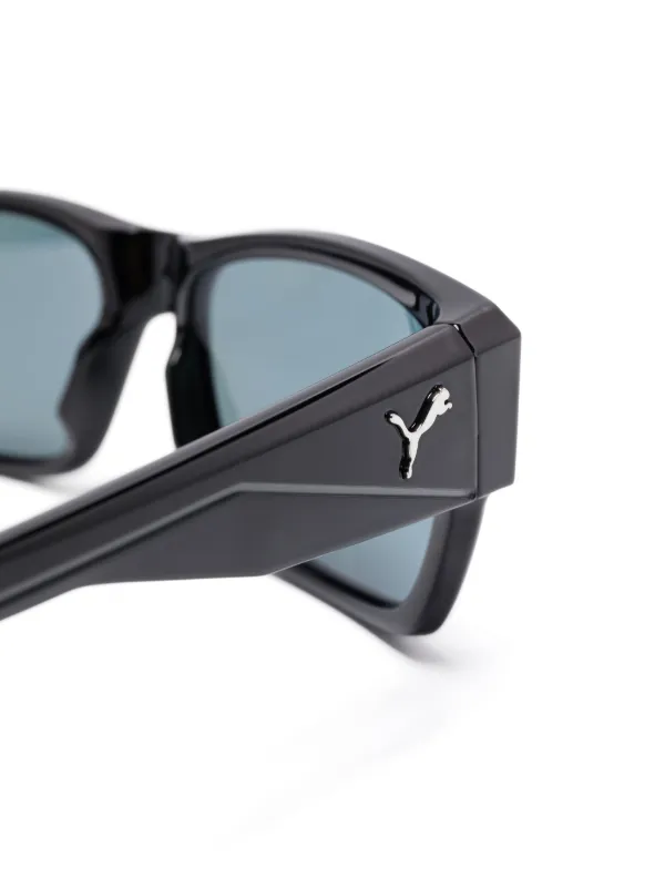 PUMA EYEWEAR rectangle-frame Sunglasses | Black | FARFETCH GE display picture 3