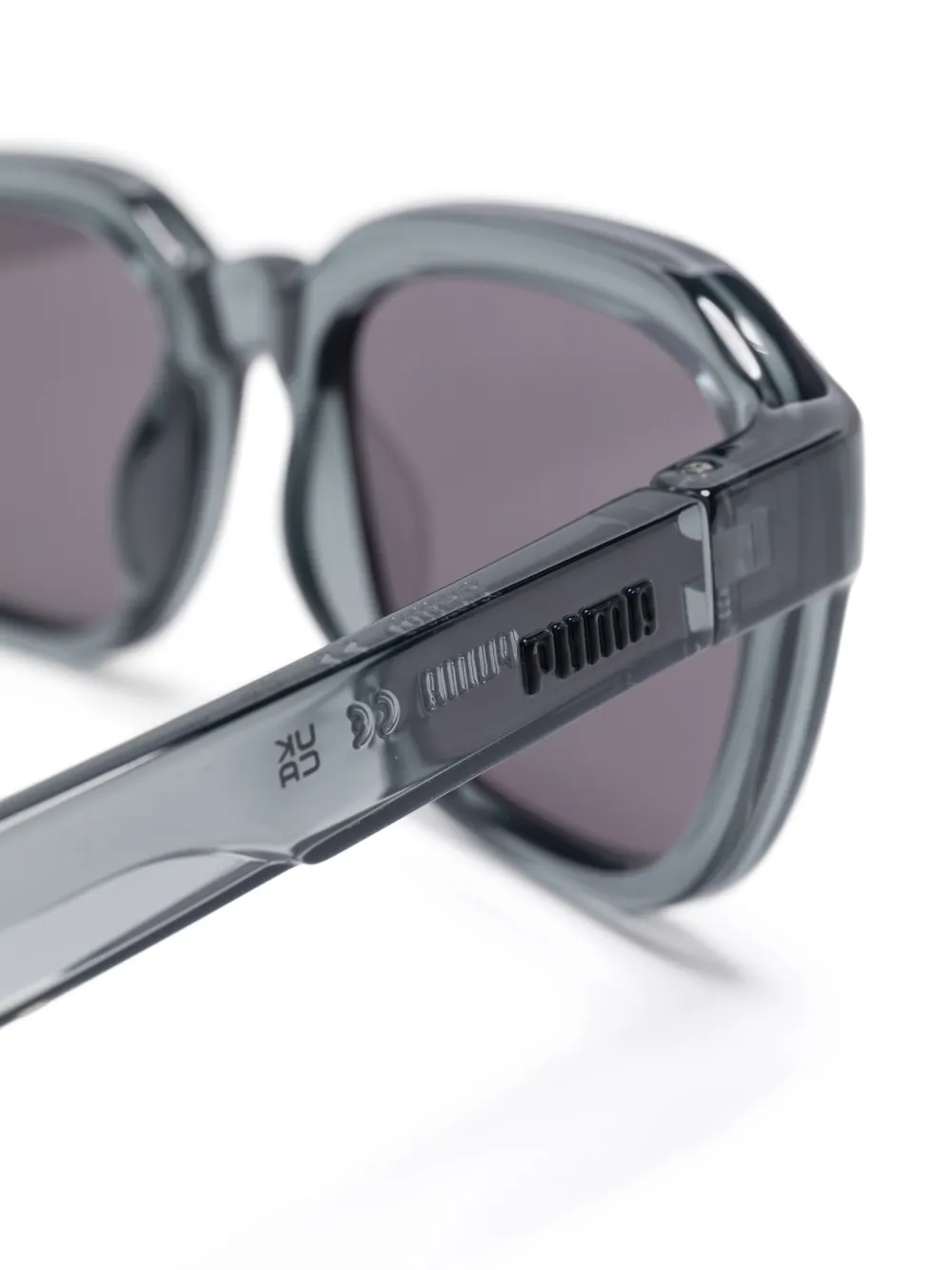 PUMA EYEWEAR Zonnebril met vierkant montuur Grijs