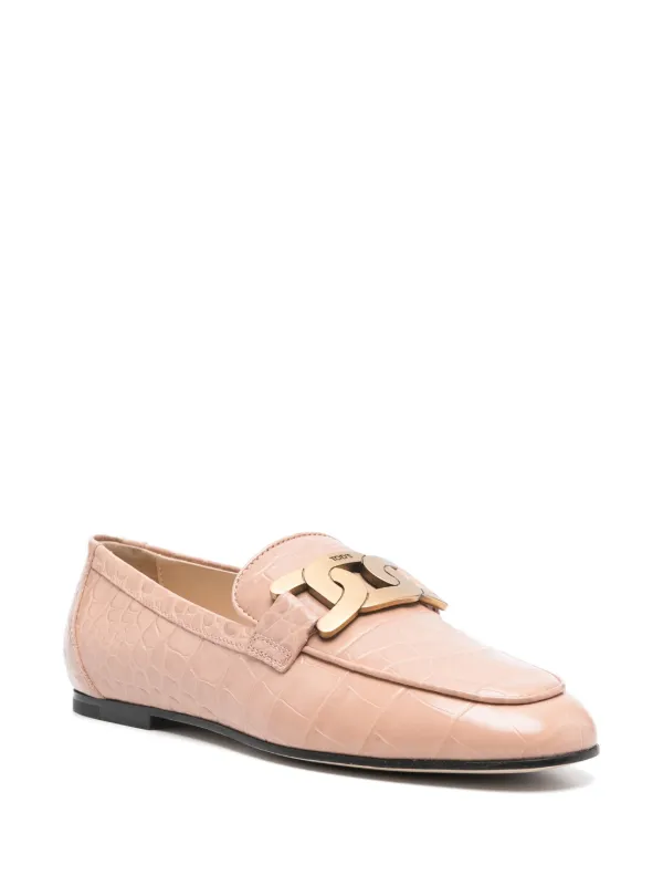 【専用】✨TOD'S ケイト バックル ディテール ローファー 37 ピンク Tod's Kate ローファー | ピンク | FARFETCH JP