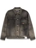 Neighborhood washed-effect denim jacket - Black