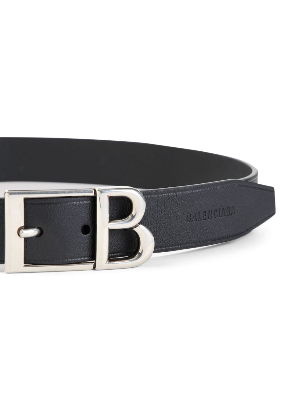 Balenciaga logo-plaque belt - Zwart