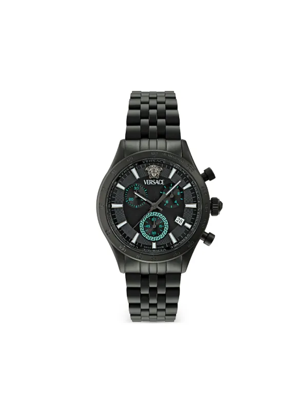 Versace V-Code 40mm 腕時計 | ブラック | FARFETCH JP