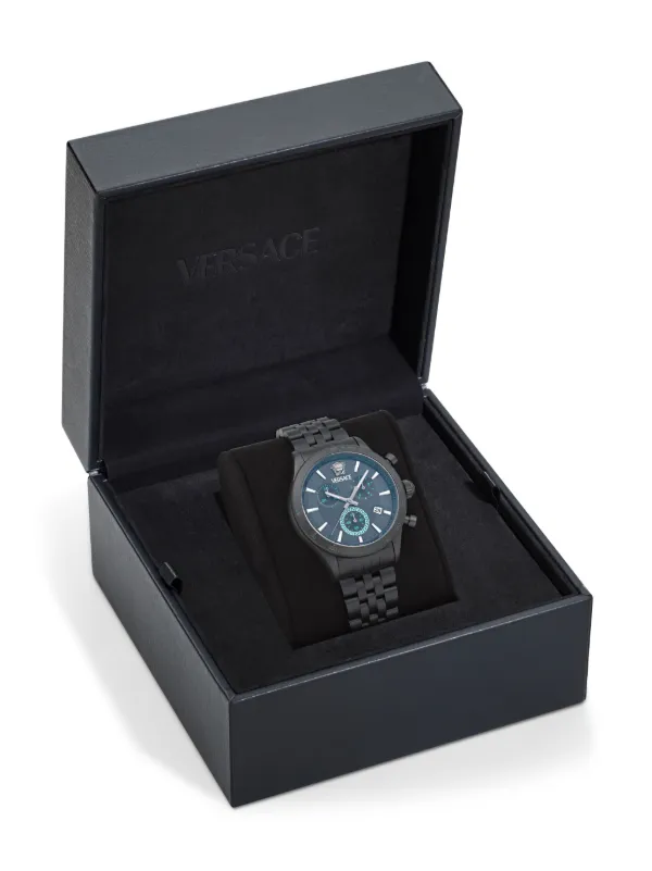 Versace V-Code 40mm 腕時計 | ブラック | FARFETCH JP