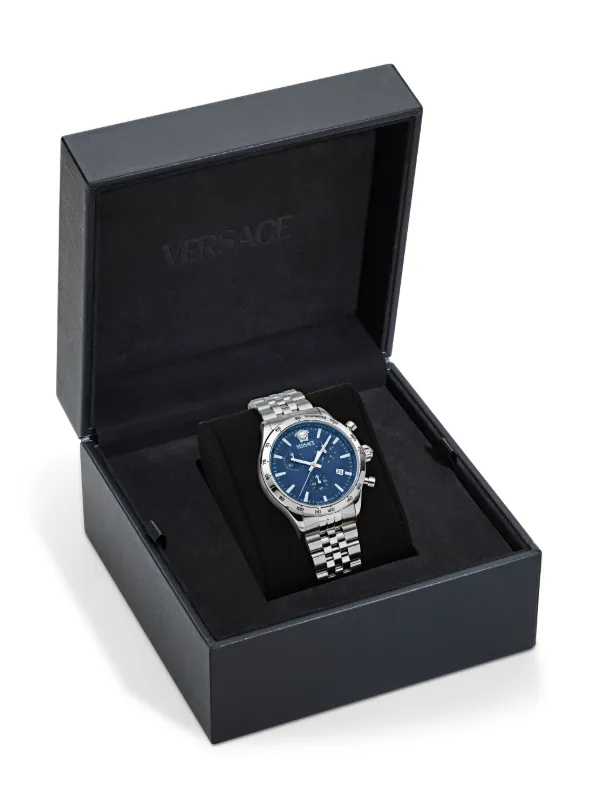 【状態良好】 VERSACE VRACE 23C80D282S282 Versace V-Code 40mm | Blue | FARFETCH