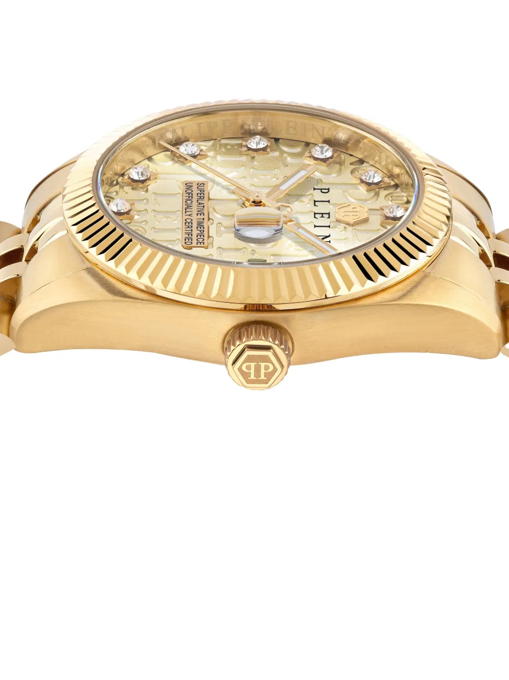 Philipp Plein Date Superlative 34mm In 金色
