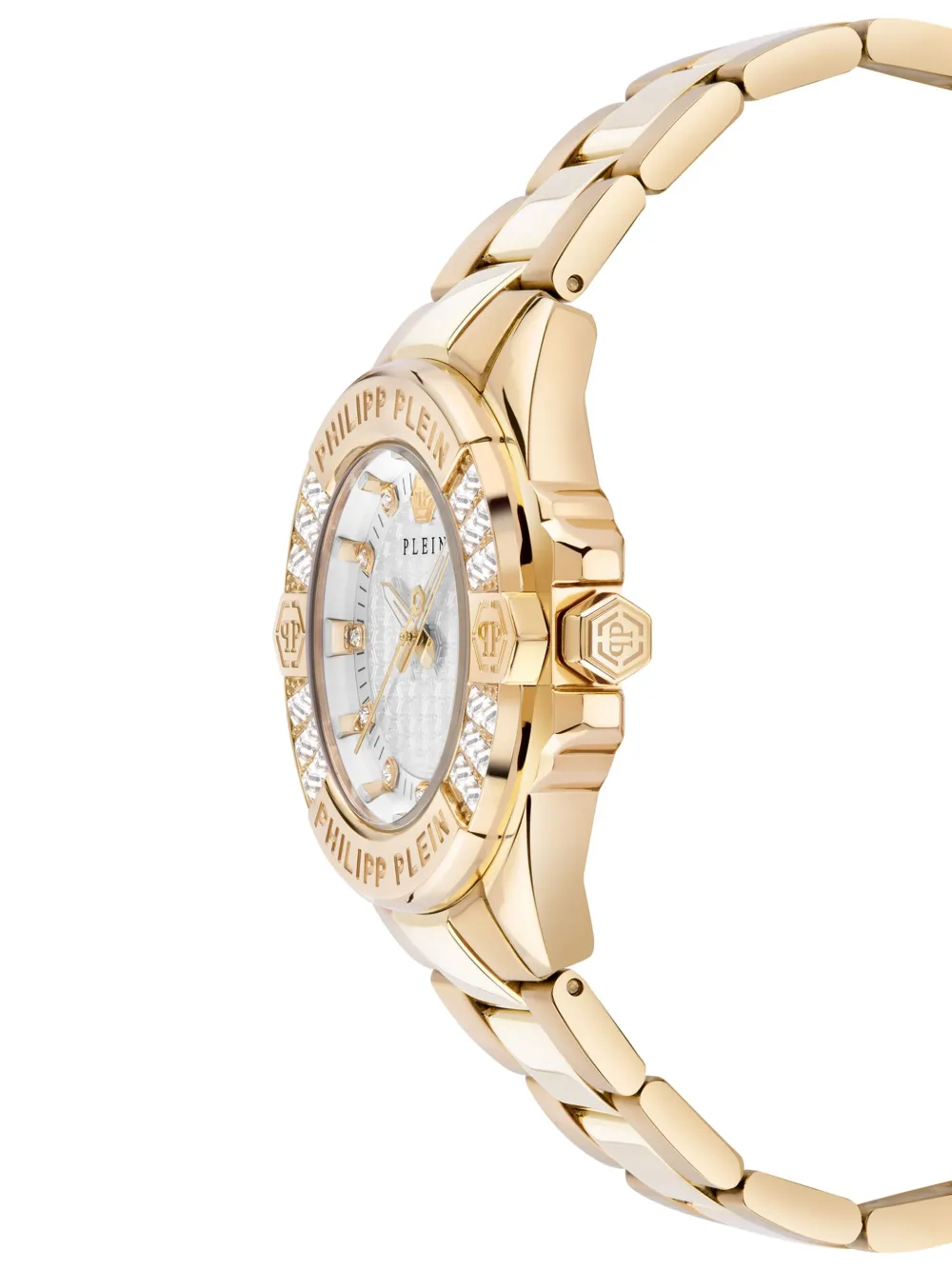 Philipp Plein Plein Majesty Crystal Watch In White