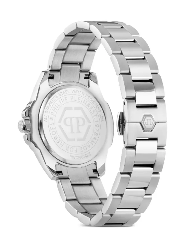 腕時計その他 Philipp Plein 38Mm Stainless Steel Watch With Blue Guilloche Philipp Plein | Date Superlative Watch | Analogue Quartz