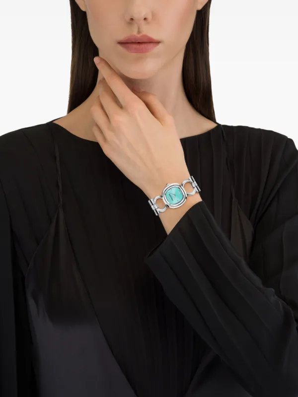 Ferragamo Double Gancini 25mm Watch | Blue | FARFETCH