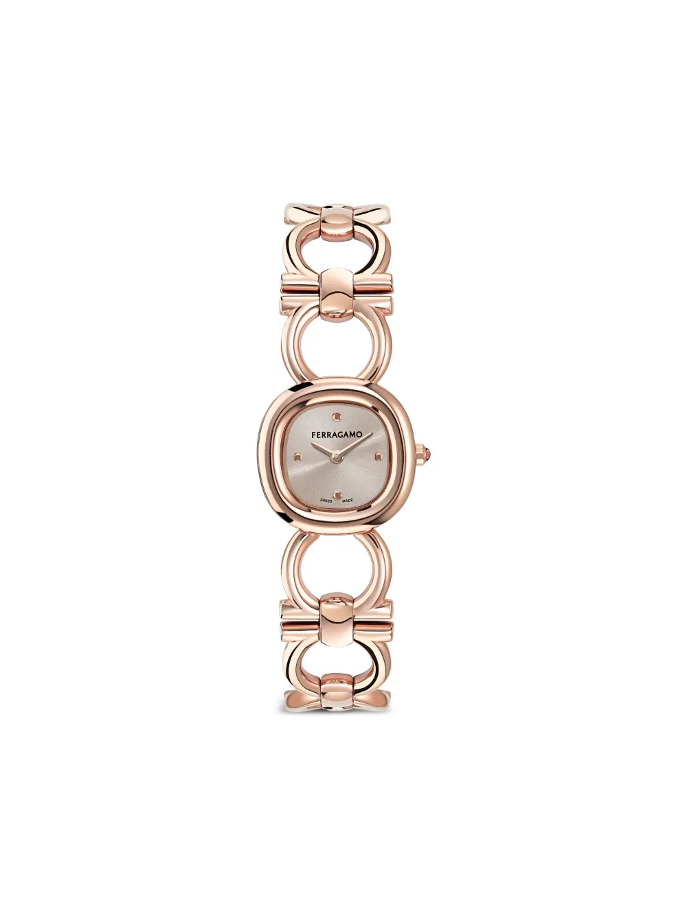 Ferragamo Orologio Double Gancini 25mm - Grigio