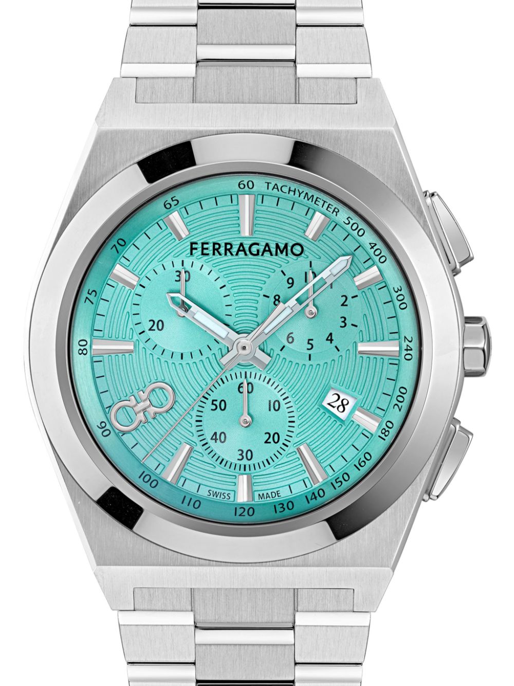 Ferragamo Vega Upper East Chrono 42mm - Blauw