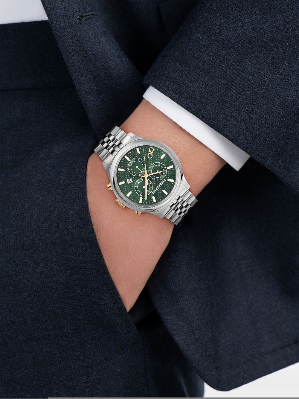 Ferragamo Duo Chrono 43mm - Green