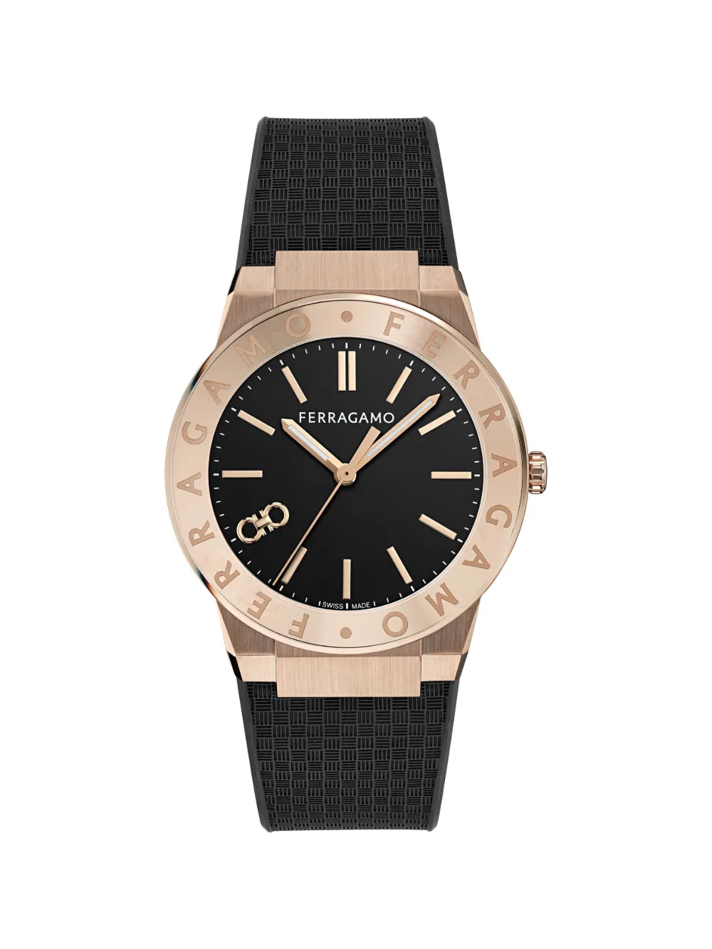 Ferragamo Orologio Gancini 41mm - Nero