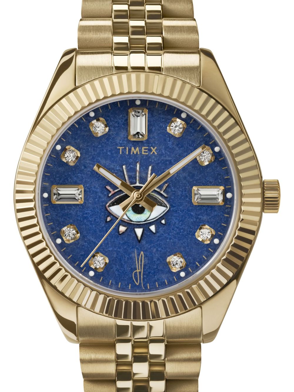 TIMEX x Jacquie Aiche Evil Eye 36mm horloge - Blauw