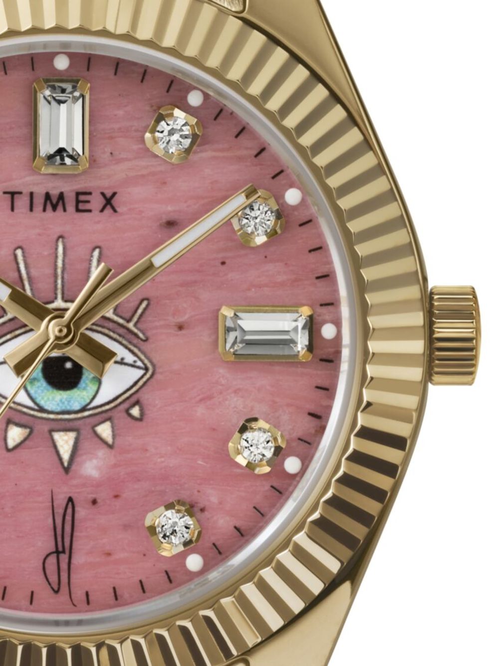 TIMEX x Jacquie Aiche Evil Eye 36mm horloge - Roze