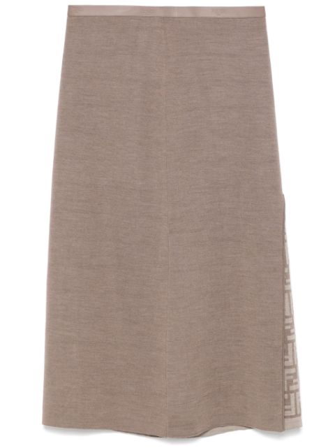 FENDI flared midi skirt