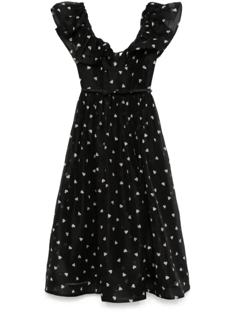 ZIMMERMANN vestido midi Crush Frilled