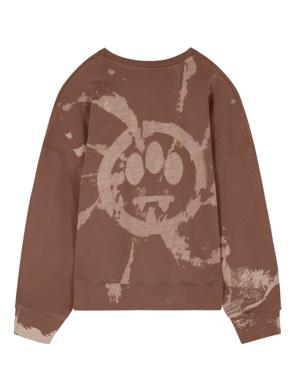 BARROW paint-effect crewneck sweatshirt - Bruin