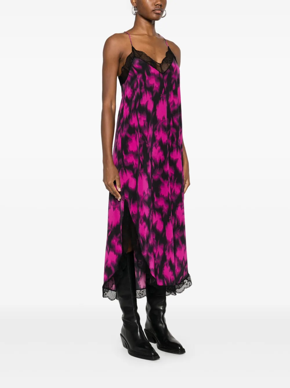 Zadig&Voltaire Ristyl midi-jurk Roze