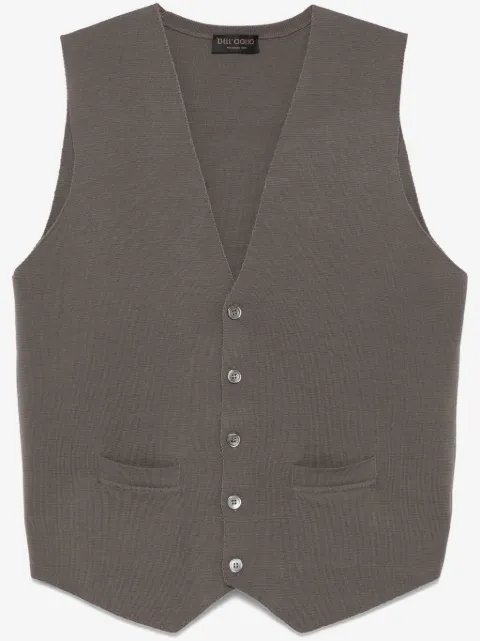 Dell'oglio V-neck fine-knit vest