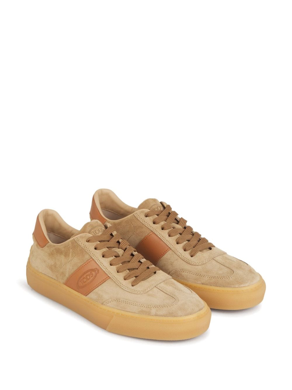 Tod's Sneakers met logo-reliëf - Beige