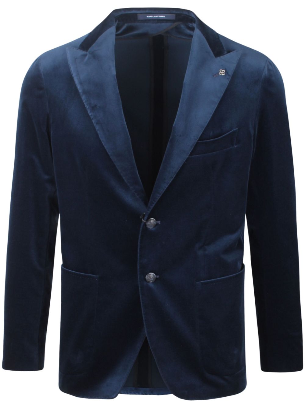 Tagliatore velvet blazer - Blue