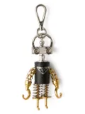 Prada Robot Saffiano leather bag charm - Silver