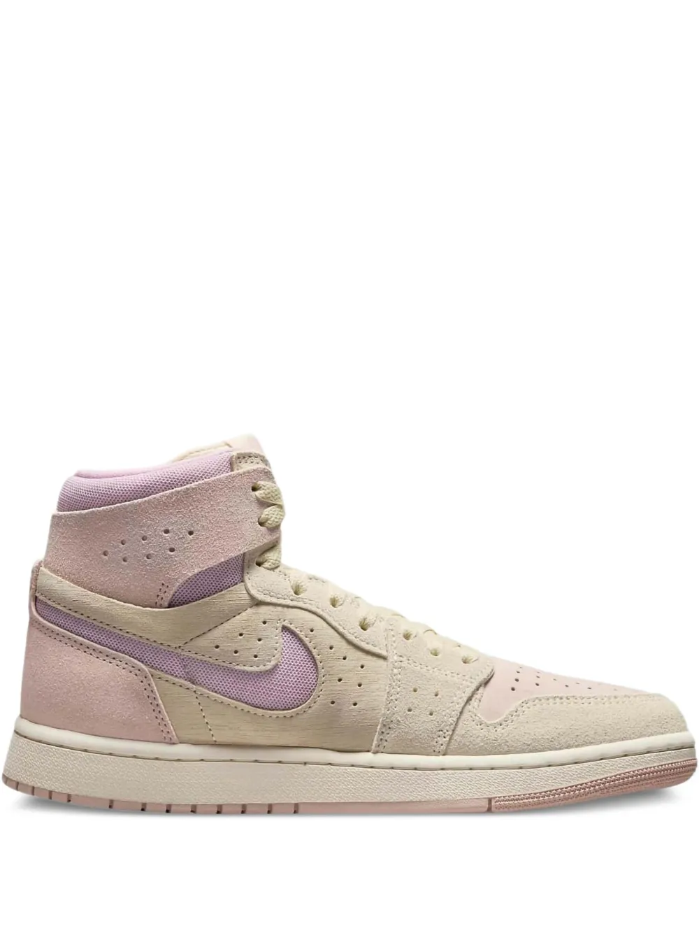 Jordan Air 1 High Zoom Air CMFT 2 "Muslin Particle Beige Sail Plum Chalk" sneakers Neutrals