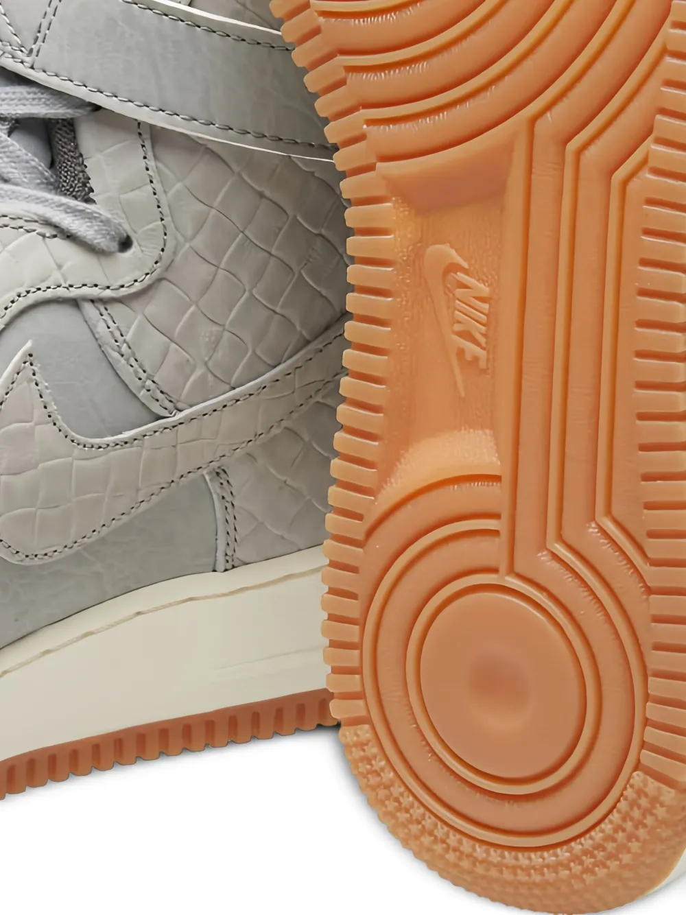 Nike Air Force 1 Hi "Croc Wolf Grey Gum" sneakers