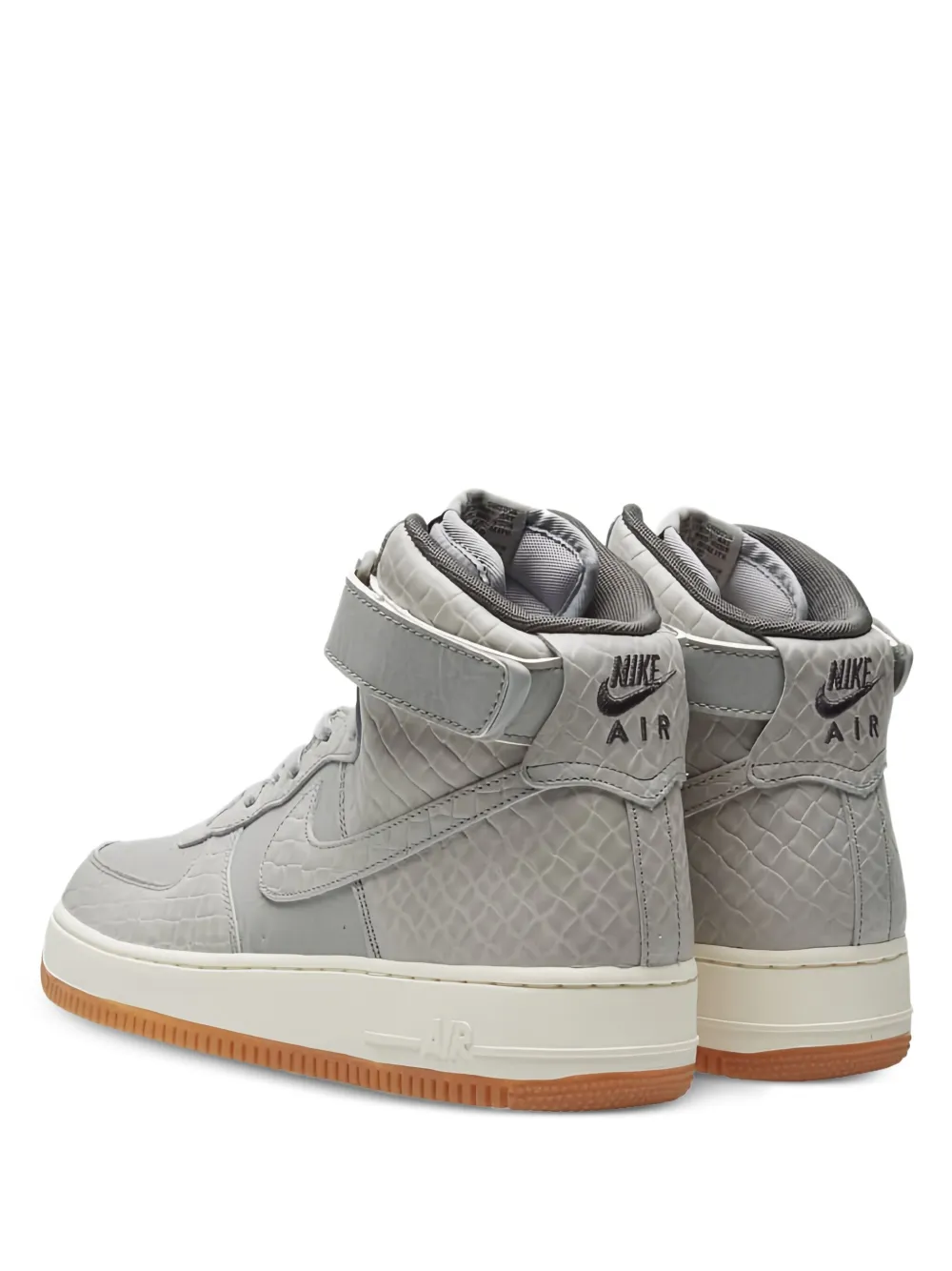Nike Air Force 1 Hi "Croc Wolf Grey Gum" sneakers Grijs