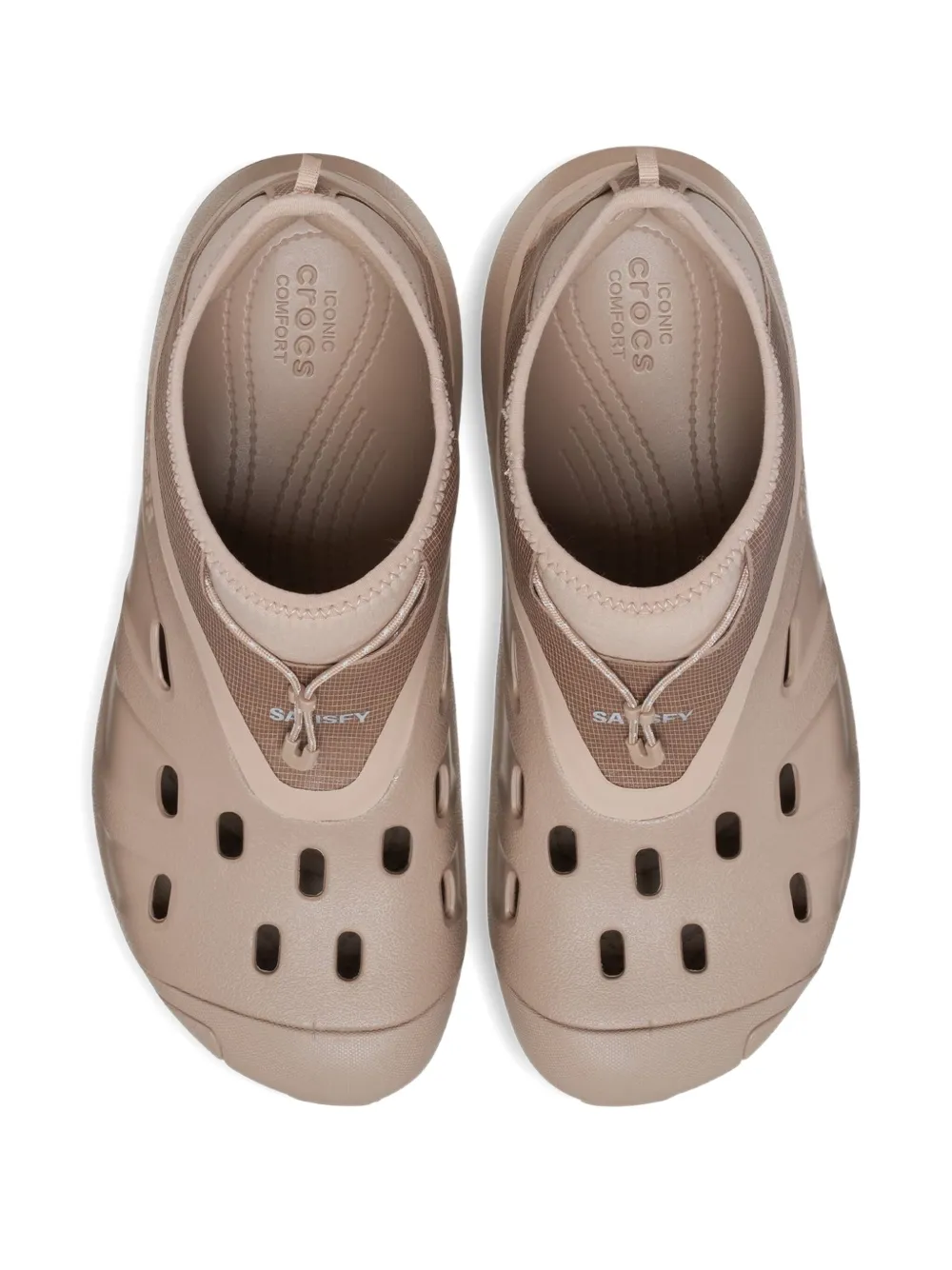Crocs Quick Trail Low "satisfy Tumbleweed" Slides In Brown