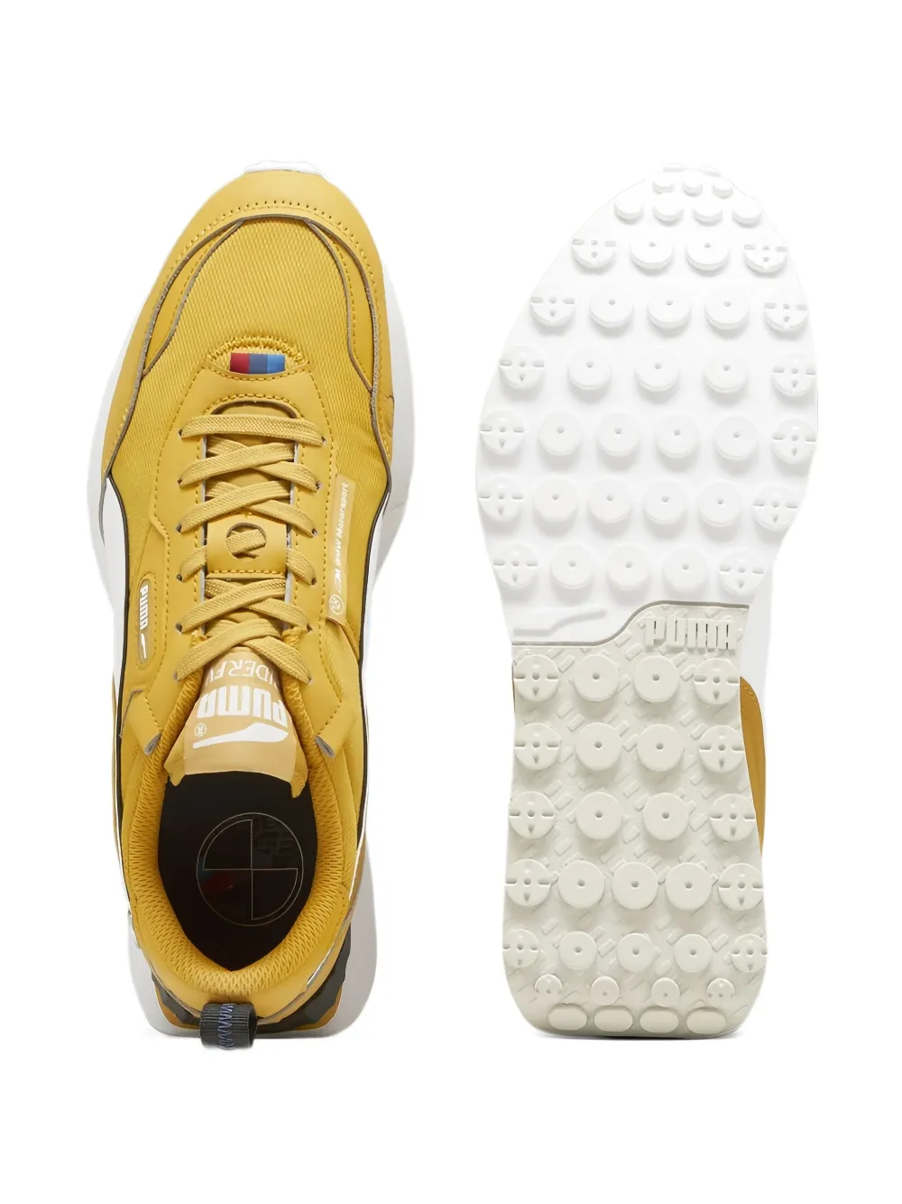 Puma X Bmw Mms Rider Fv "yellow" Sneakers In Yellow