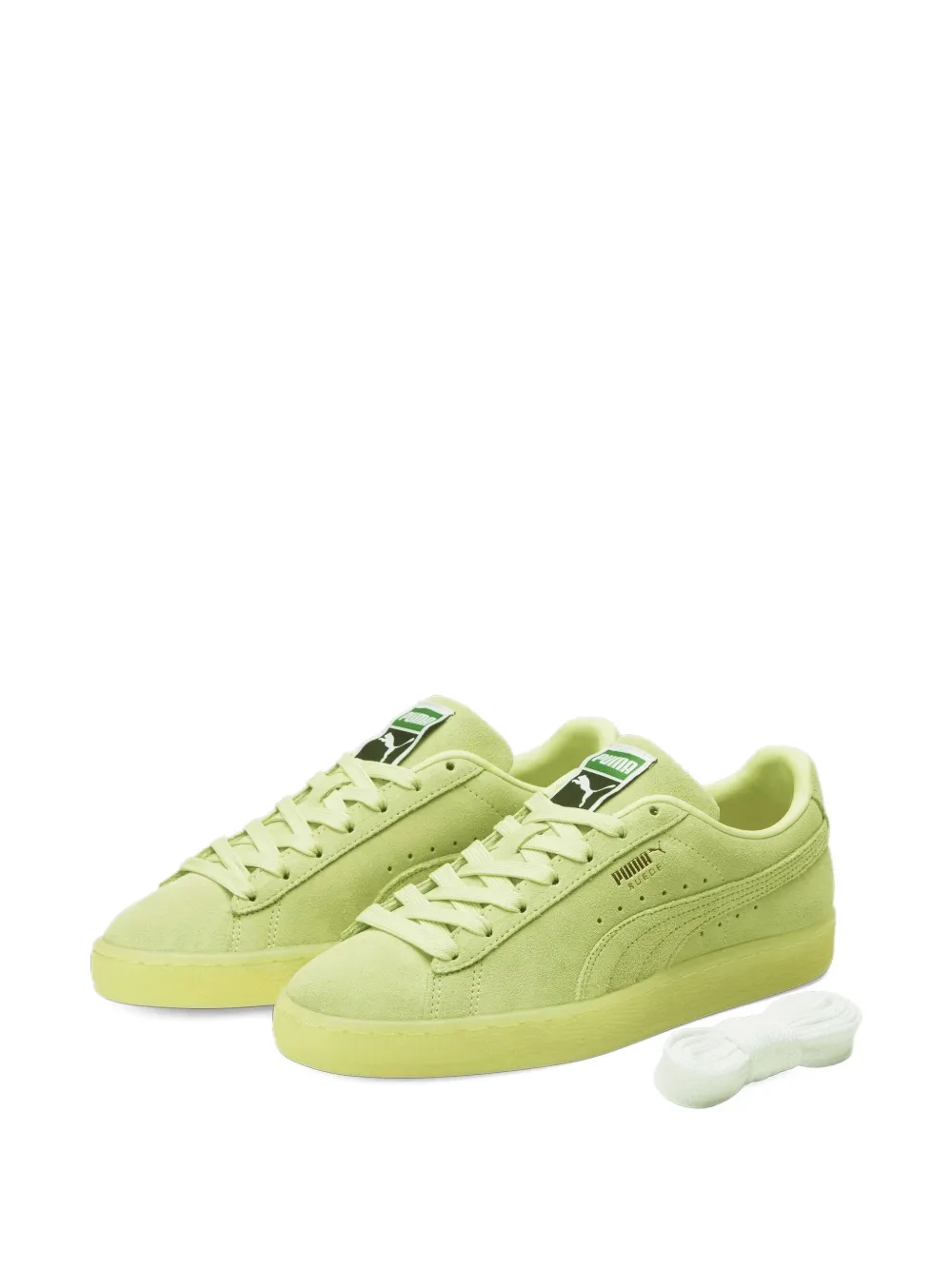 PUMA Classic XXI "Yellow" suède sneakers Groen