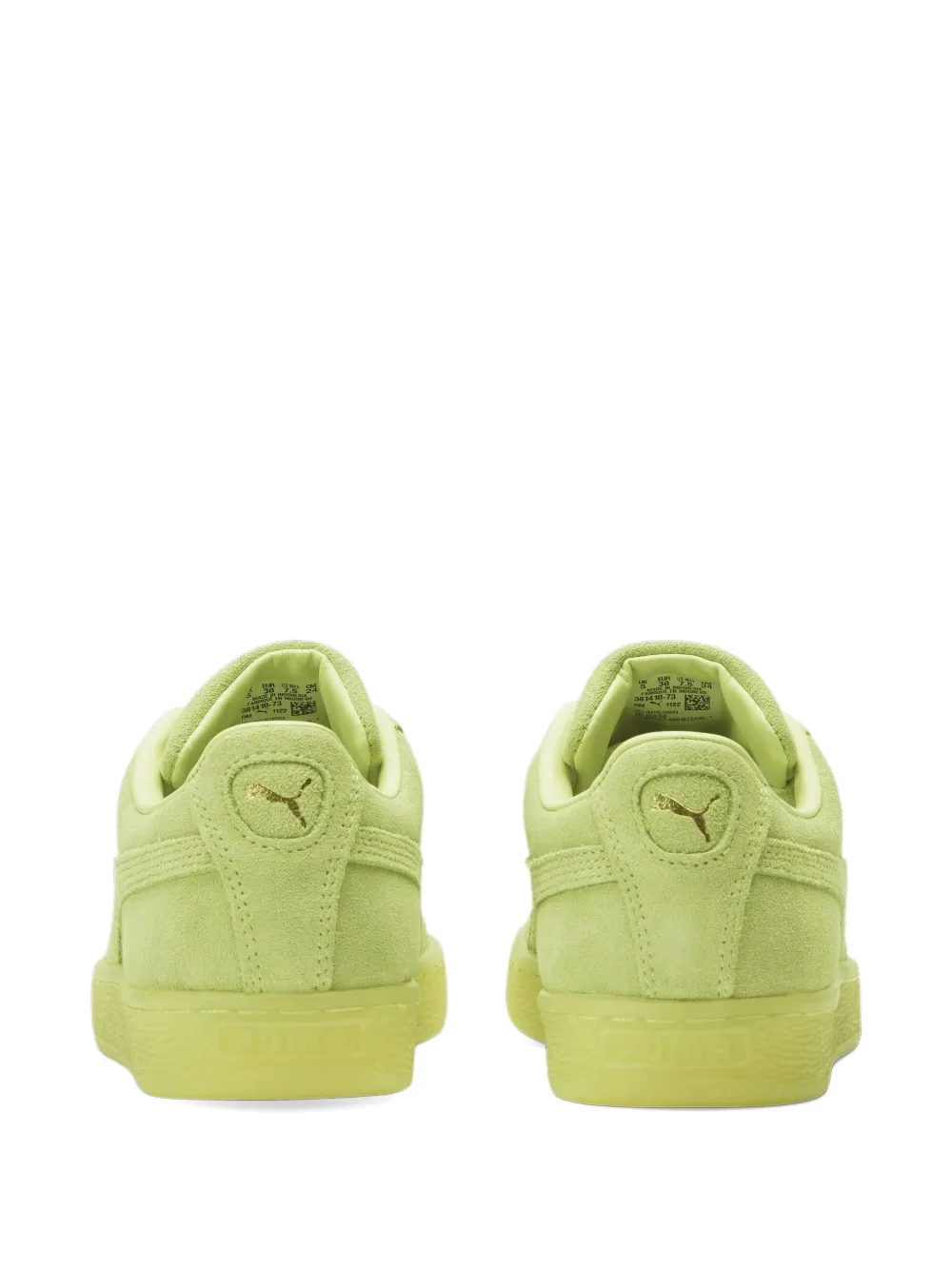 PUMA Classic XXI "Yellow" suède sneakers Groen