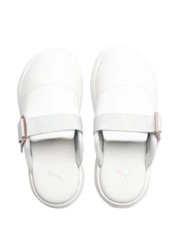 PUMA Suede Mayu Mules White FARFETCH IN