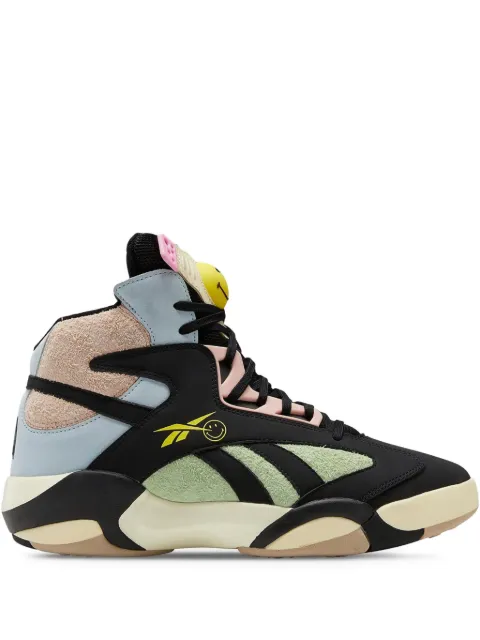 Reebok Shaq Attaq "Smiley - Core Black/Dreamy Blue-Stinger Yellow" sneakers