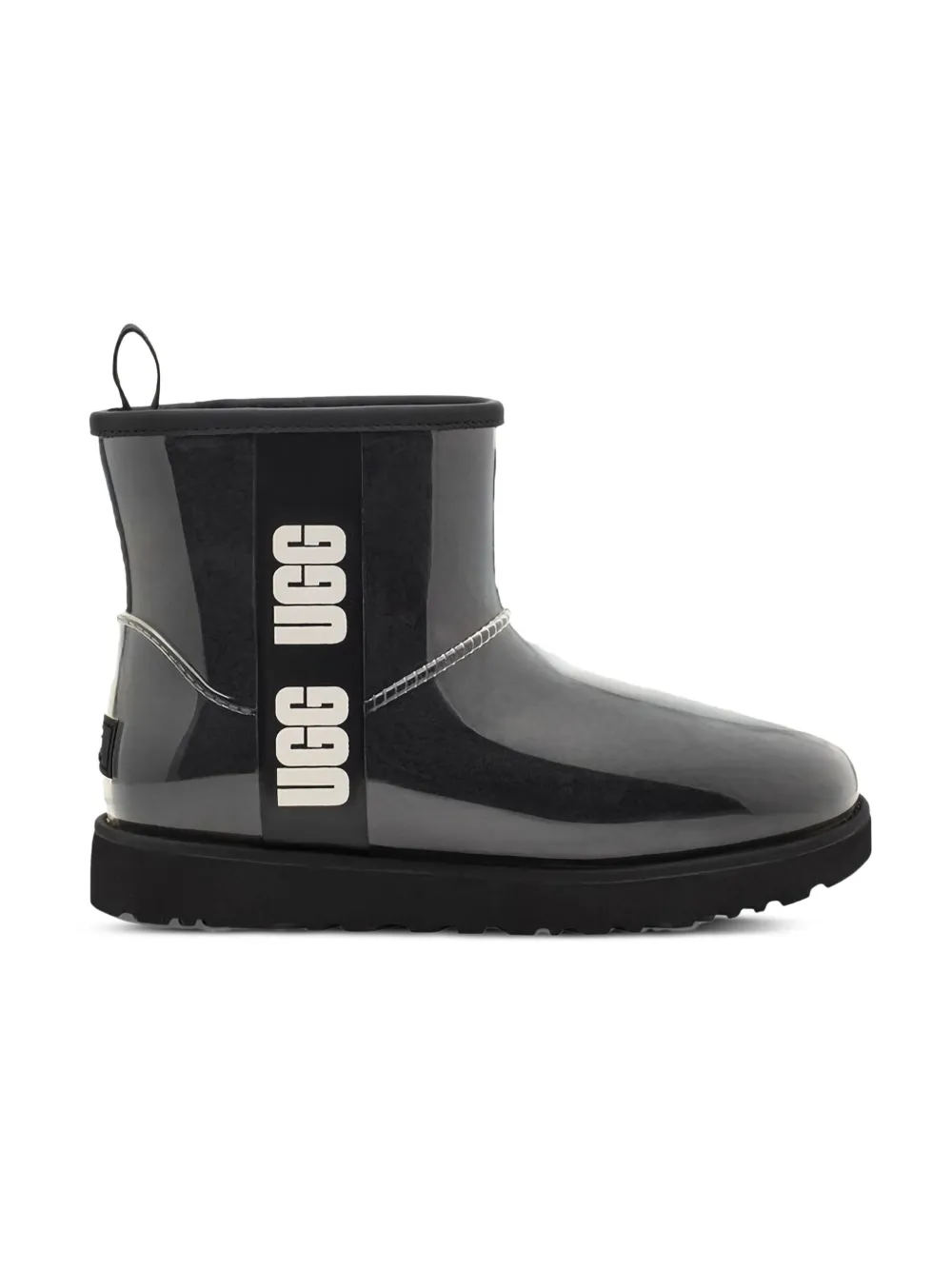 UGG Kids Enkellaarzen met logoprint - Zwart