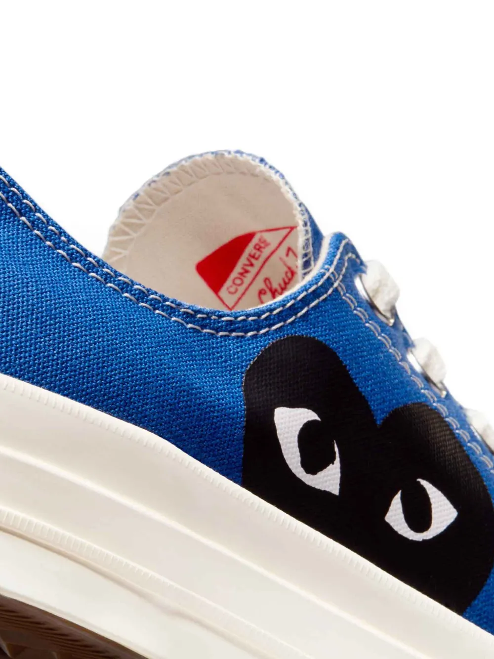 Converse x Comme Des Garçons PLAY "Chuck Taylor 70 Blue Quartz Egret Black" sneakers