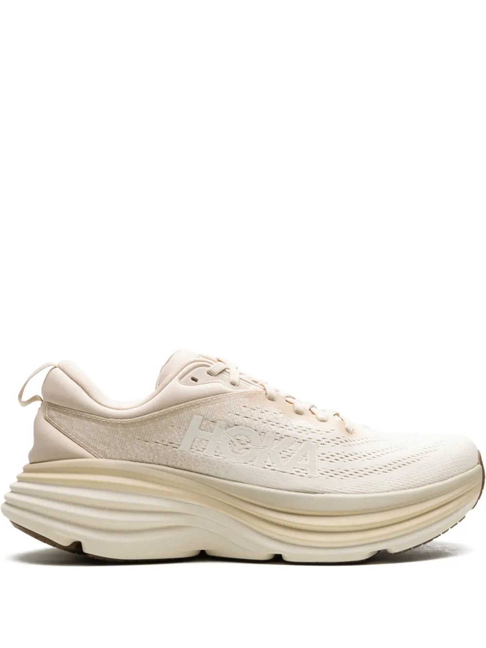 HOKA Bondi 8 "Shifting Sand Vanilla" sneakers White