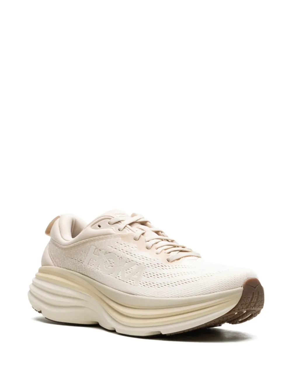 HOKA Bondi 8 "Shifting Sand Vanilla" sneakers White