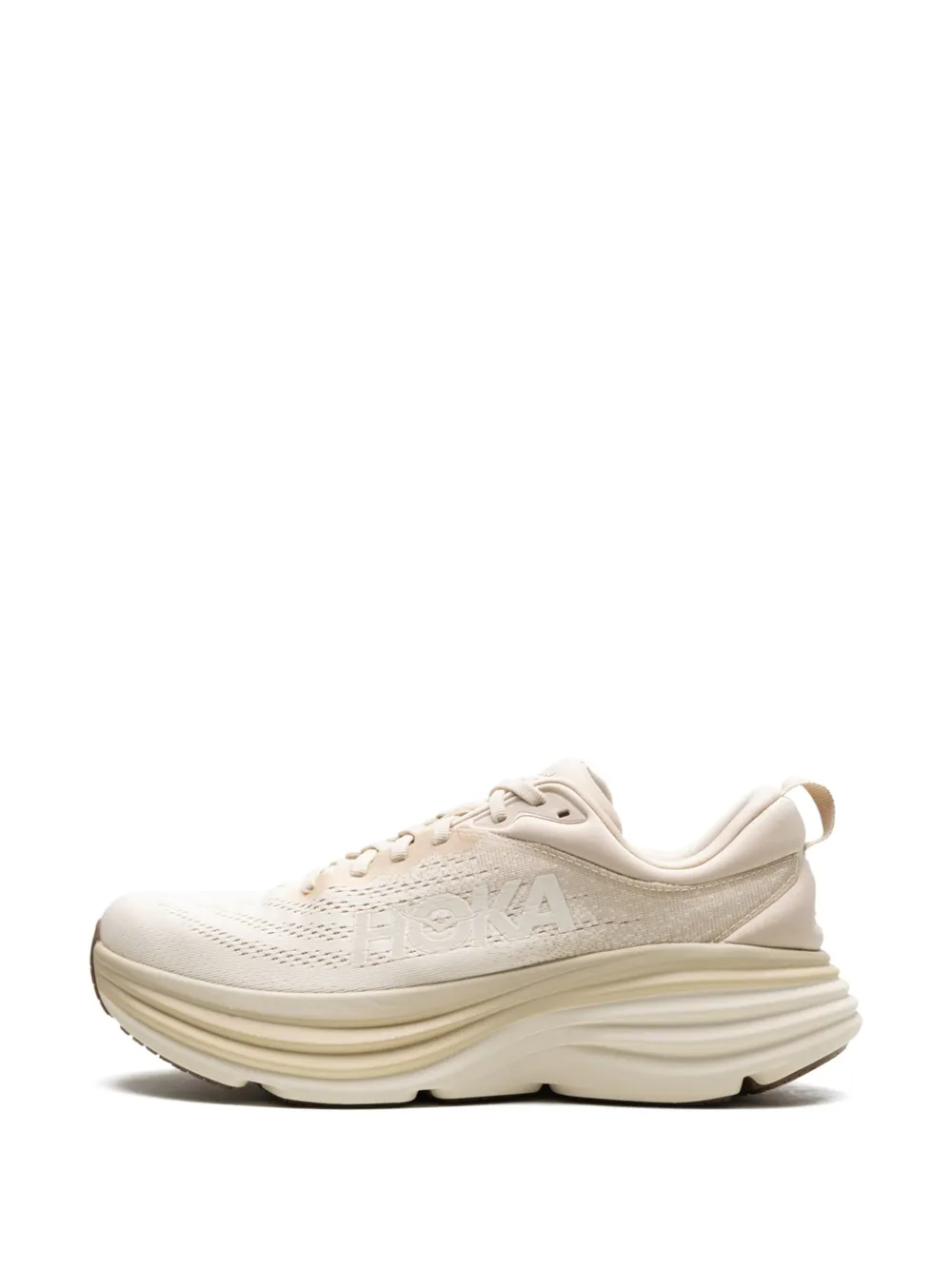 HOKA Bondi 8 "Shifting Sand Vanilla" sneakers White