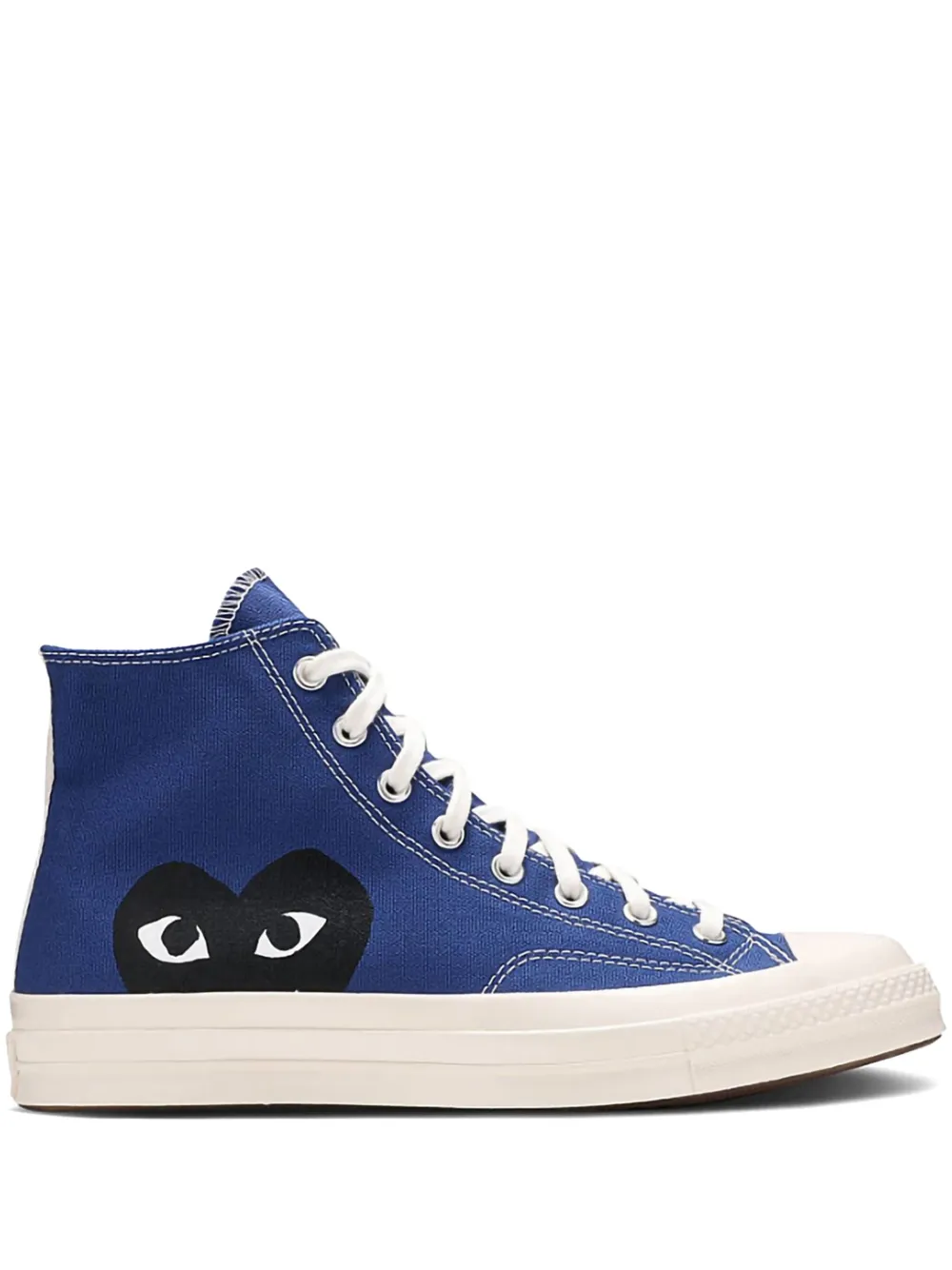 Converse x Comme Des Garçons PLAY "Chuck Taylor 70 Blue Quartz Egret Black" sneakers