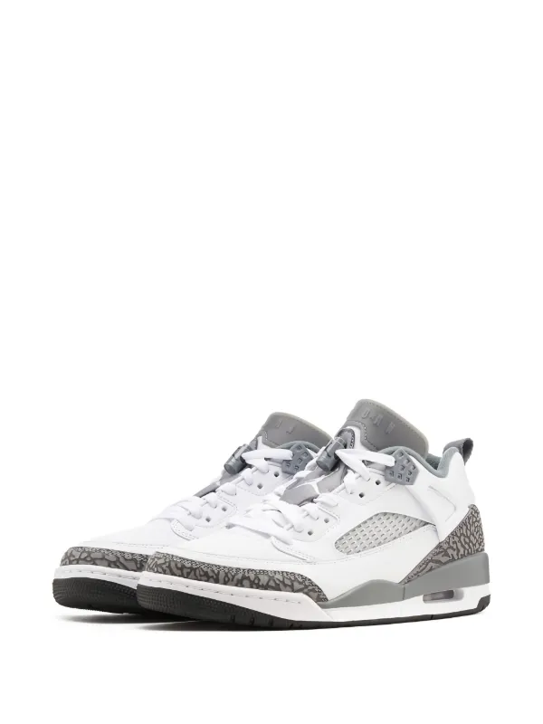 grey spizike jordans