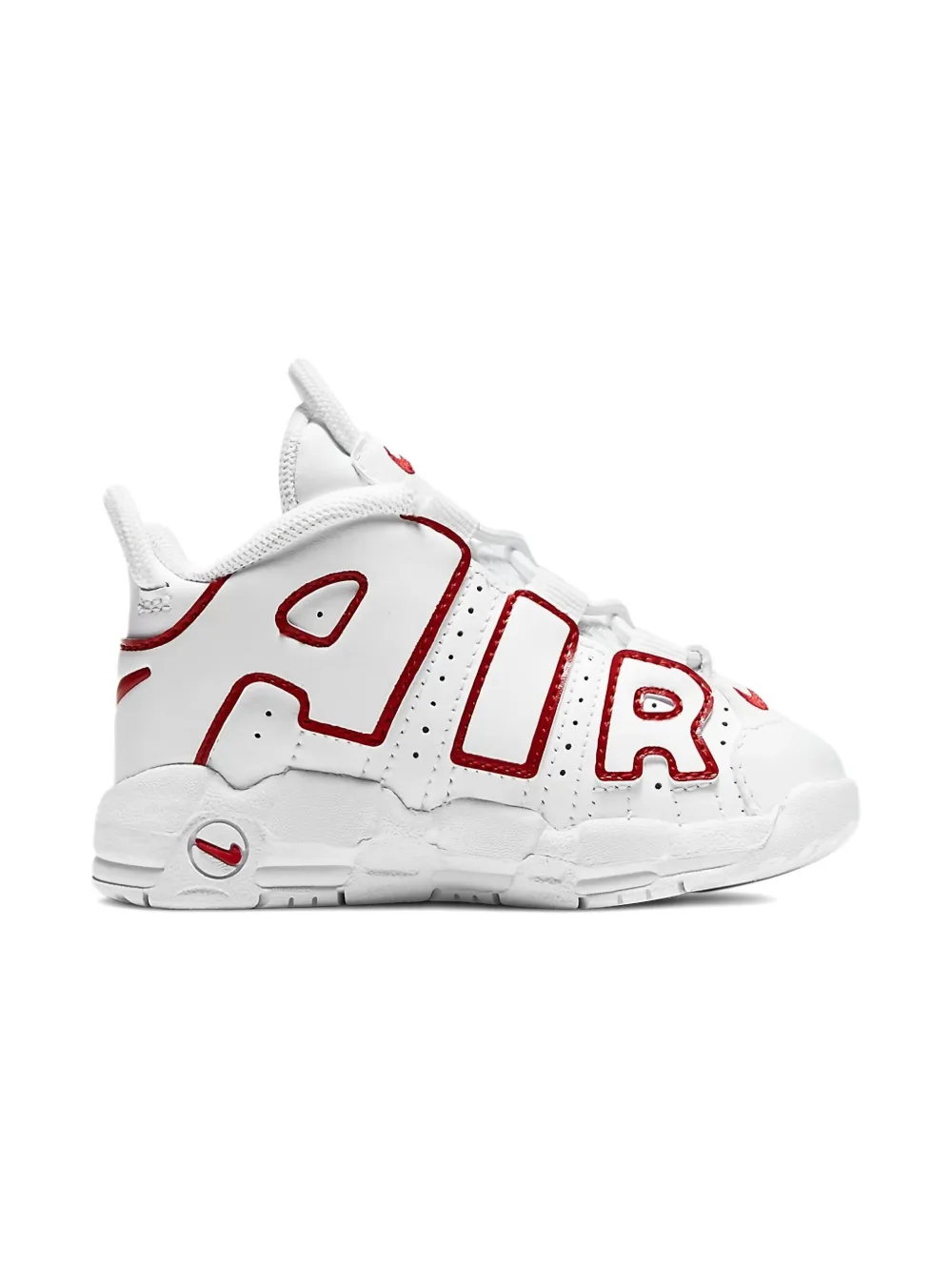 Nike Kids Air More Uptempo Qs "White Varsity Red" sneakers - ホワイト Nike Kids Air More Uptempo Qs "White Varsity Red" sneakers - ホワイト