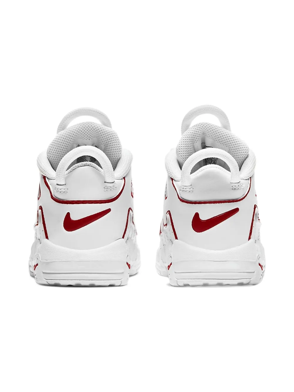 Nike Kids Air More Uptempo Qs "White Varsity Red" sneakers Wit