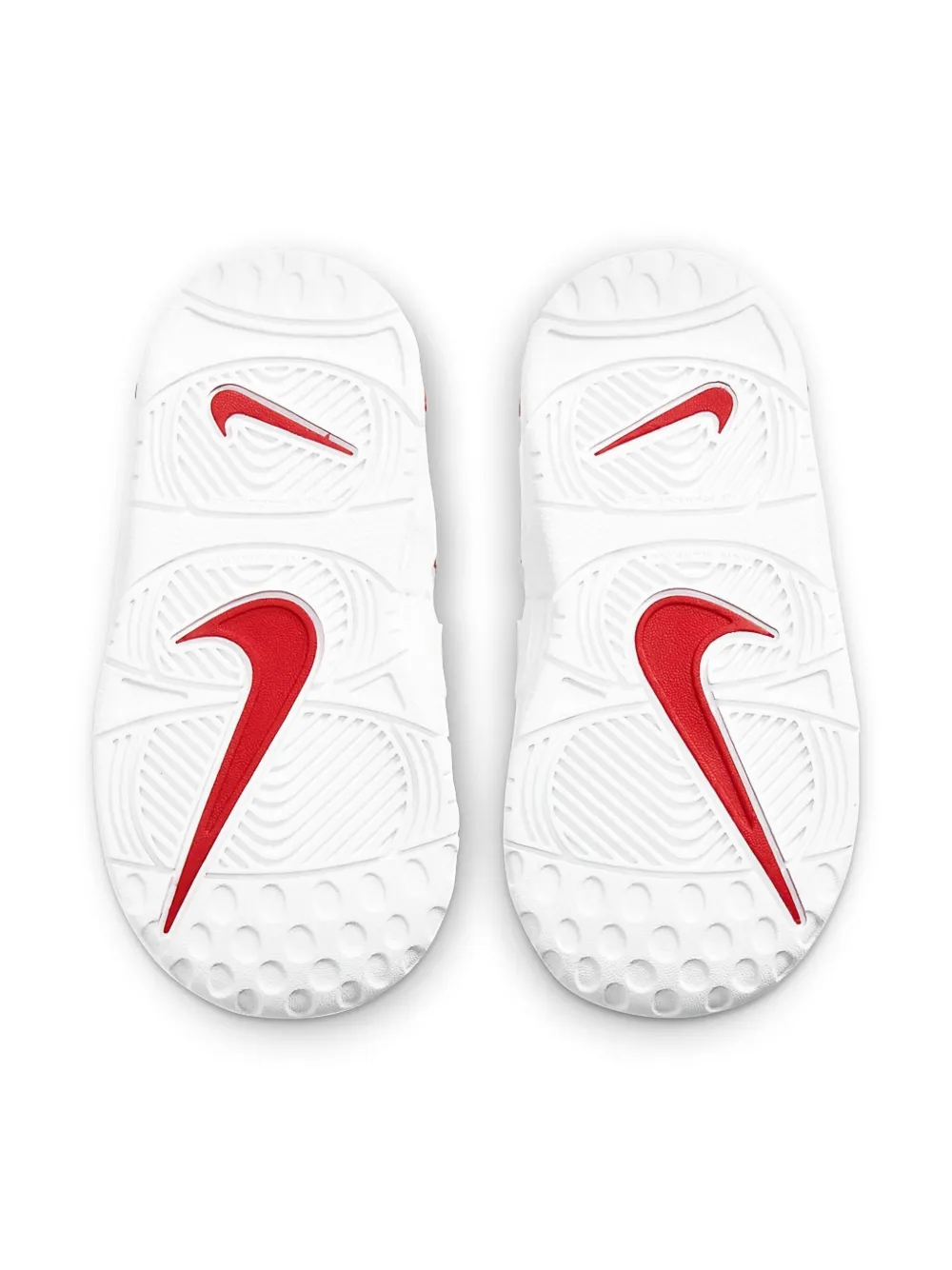 Nike Kids Air More Uptempo Qs "White Varsity Red" sneakers Wit