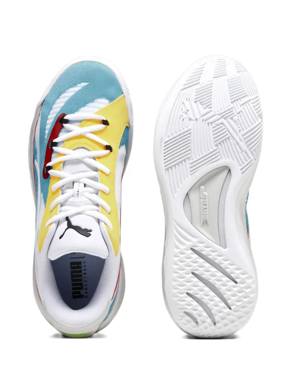 white puma basketball shoes