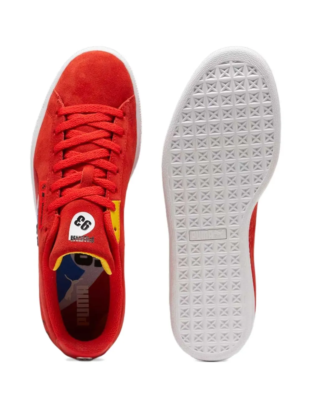 PUMA x BMW Motorsport Calder suede sneakers Red